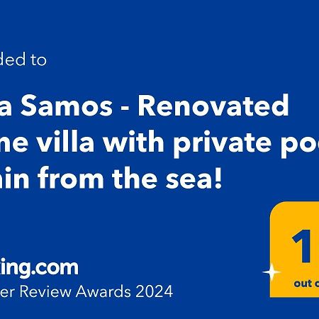 Villa Samos - Renovated Stone Villa With Private Pool- 2 Min From The Sea! Ágios Konstantínos Extérieur photo